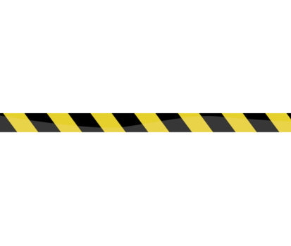 Black and Yellow Hazard Floor Tape - Alplas